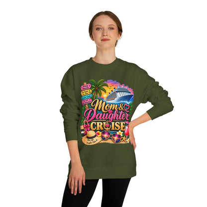 Mom & Daughter Cruise Sweatshirt — Tropical Vacation Cruise Crewneck