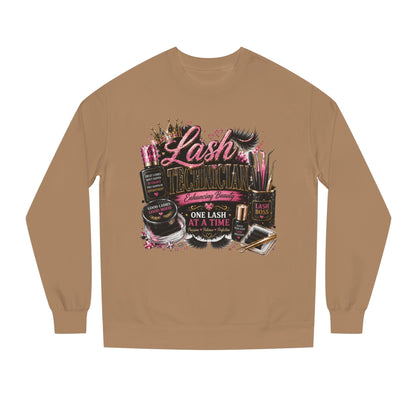 Eyelash Artist Crewneck Sweatshirt — “Lash Technician” Beauty Salon Graphic