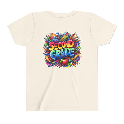 Second Grade Youth Tee — Colorful Back-to-School Kids T-Shirt
