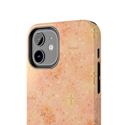 Blessed in Grace Phone Case | Christian floral iPhone Case