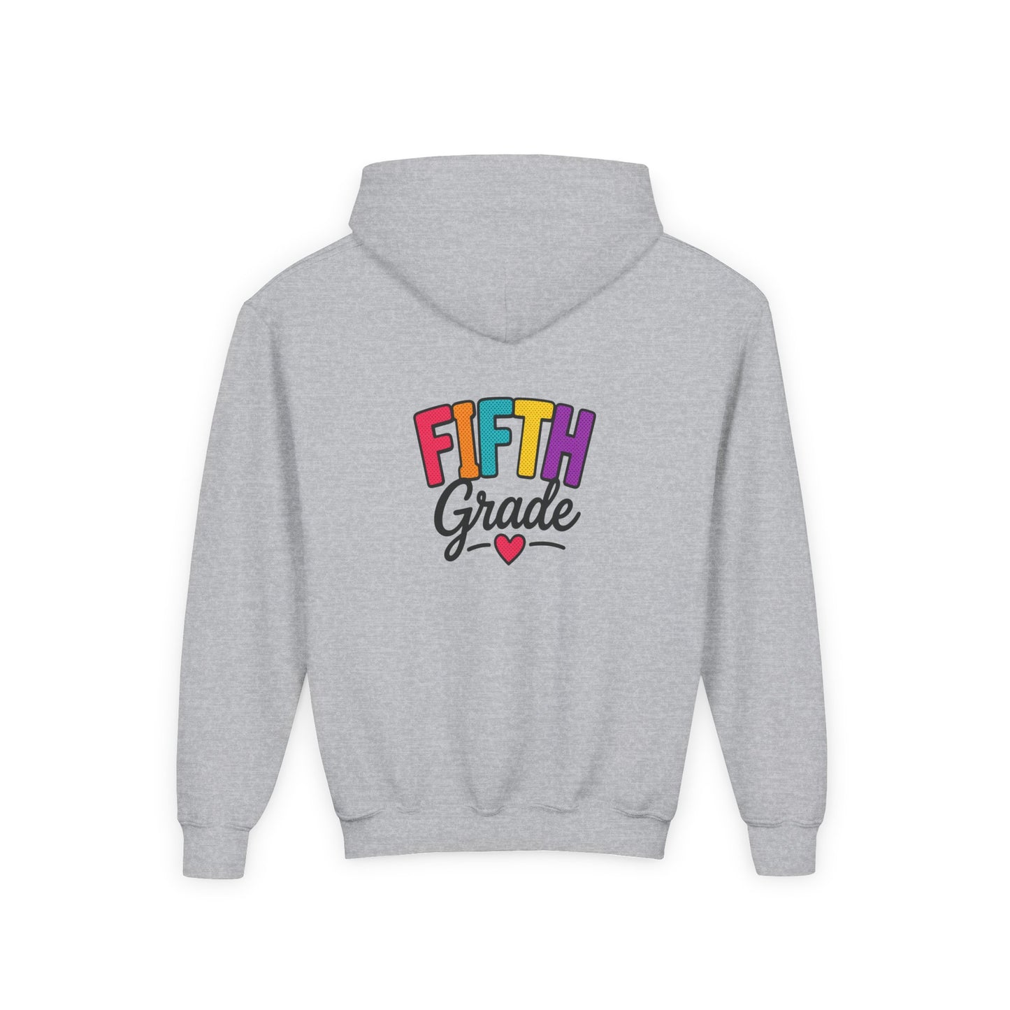 Fifth Grade Kids Hoodie - Colorful Back-to-School Sweatshirt for Students