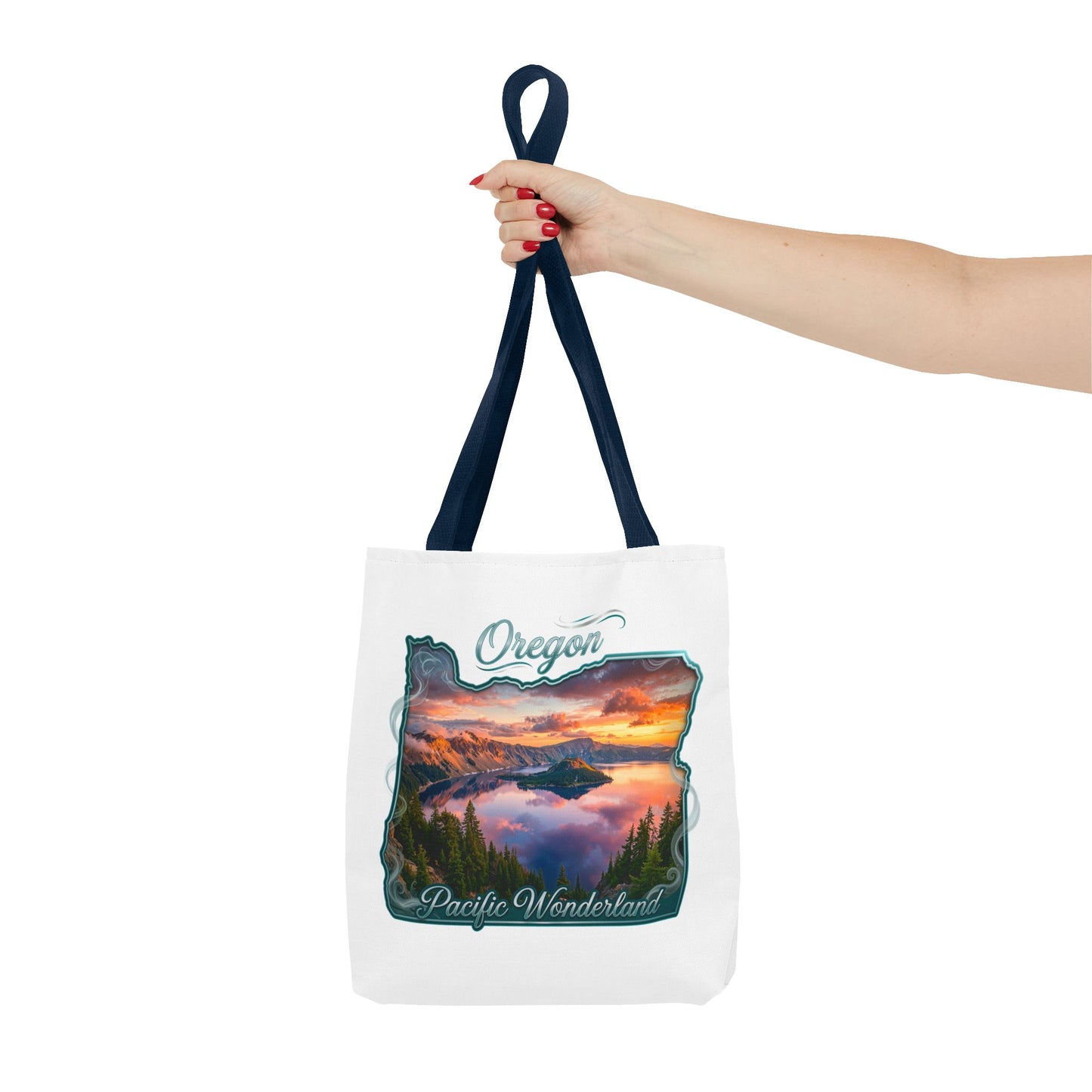 Oregon Scenic Tote Bag — 'Pacific Wonderland' Sunset Landscape Tote