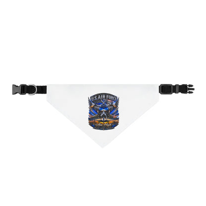 US Air Force Skull Clip-On Pet Bandana — Military Pride Dog & Cat Accessory