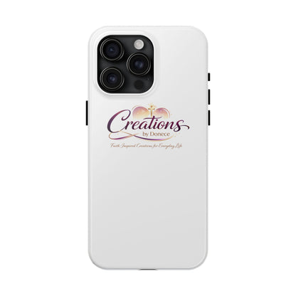 Creations by Donece Soft-Touch Tough Phone Case — Faith-Inspired Logo Protective Cover