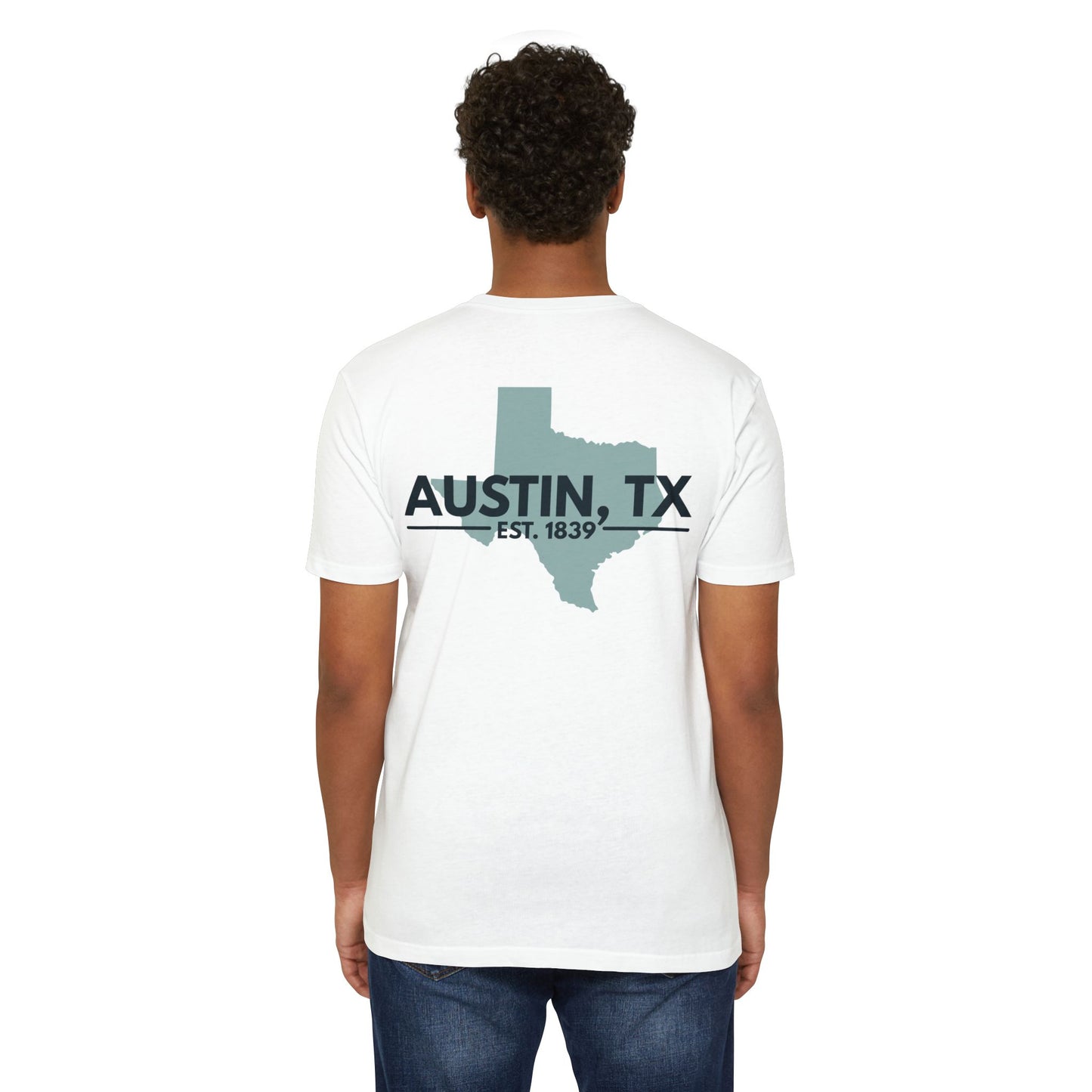 Austin, TX State Outline T-Shirt — Est. 1839 City Pride Tee