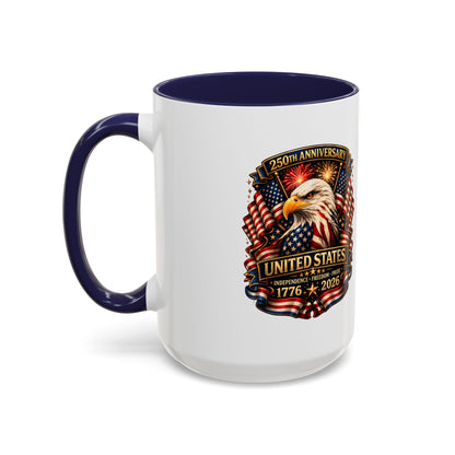 Patriotic Eagle Coffee Mug - United States 250th Anniversary 1776-2026