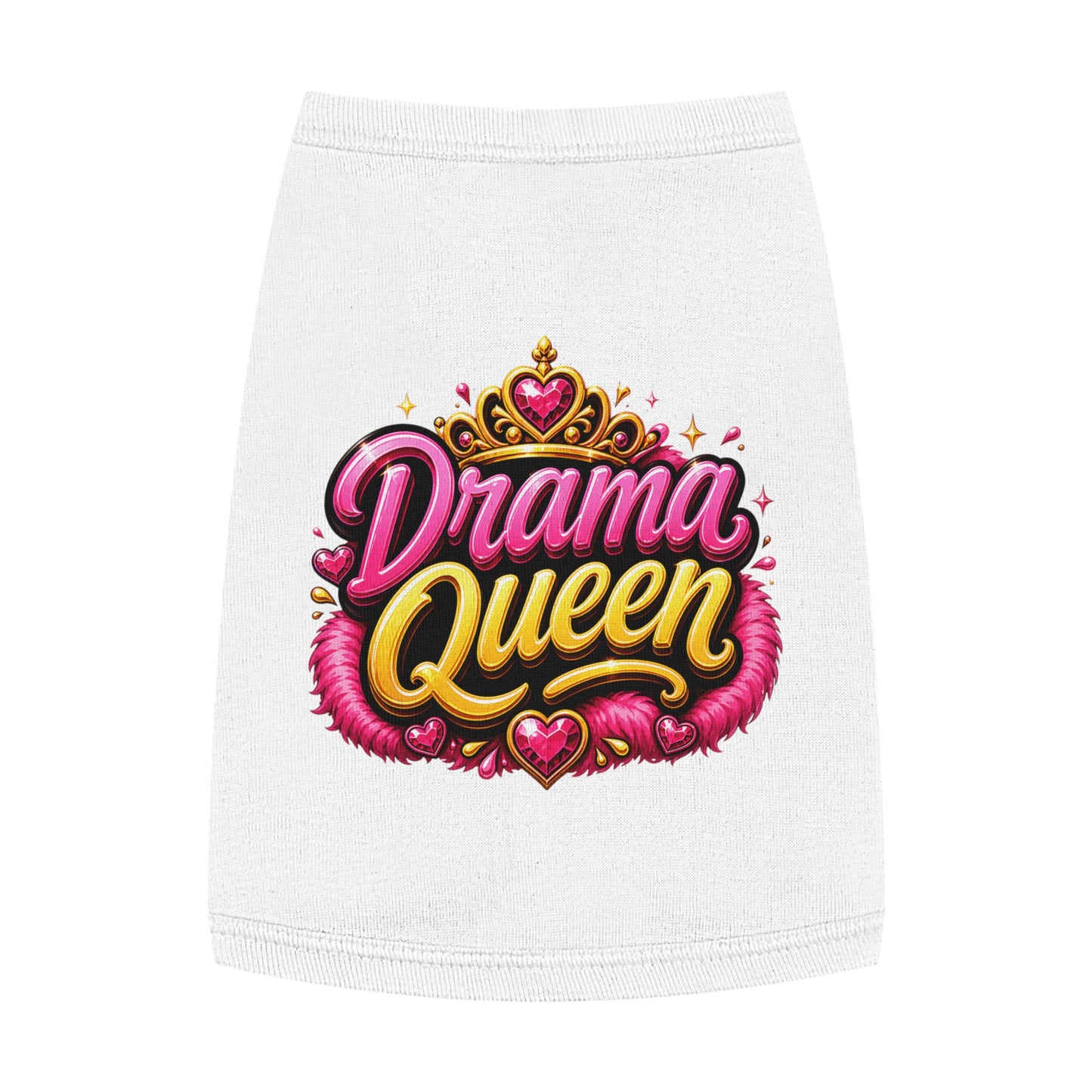 Drama Queen Pet Tank Top — Cute Royalty Dog Shirt