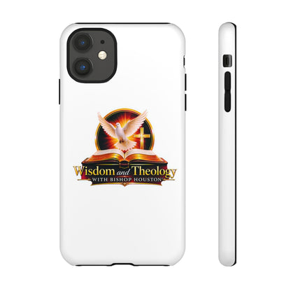 Wisdom and Theology Phone Case — Christian Dove & Cross Protective Tough Case