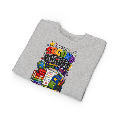 I'm a Second Grader Toddler Sweatshirt — Cute Back-to-School Kids Crewneck