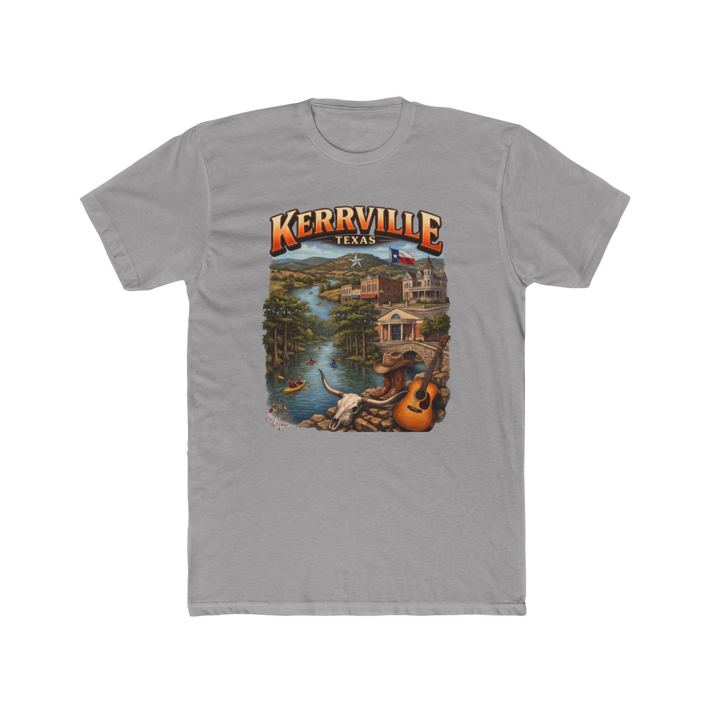 Kerrville Texas Scenic T-Shirt — Riverfront Guitar Vintage Travel Tee