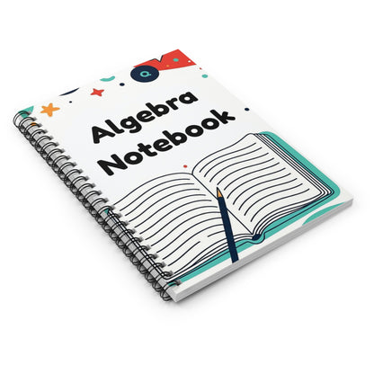 Algebra Notebook — Spiral Ruled Math Journal for Students