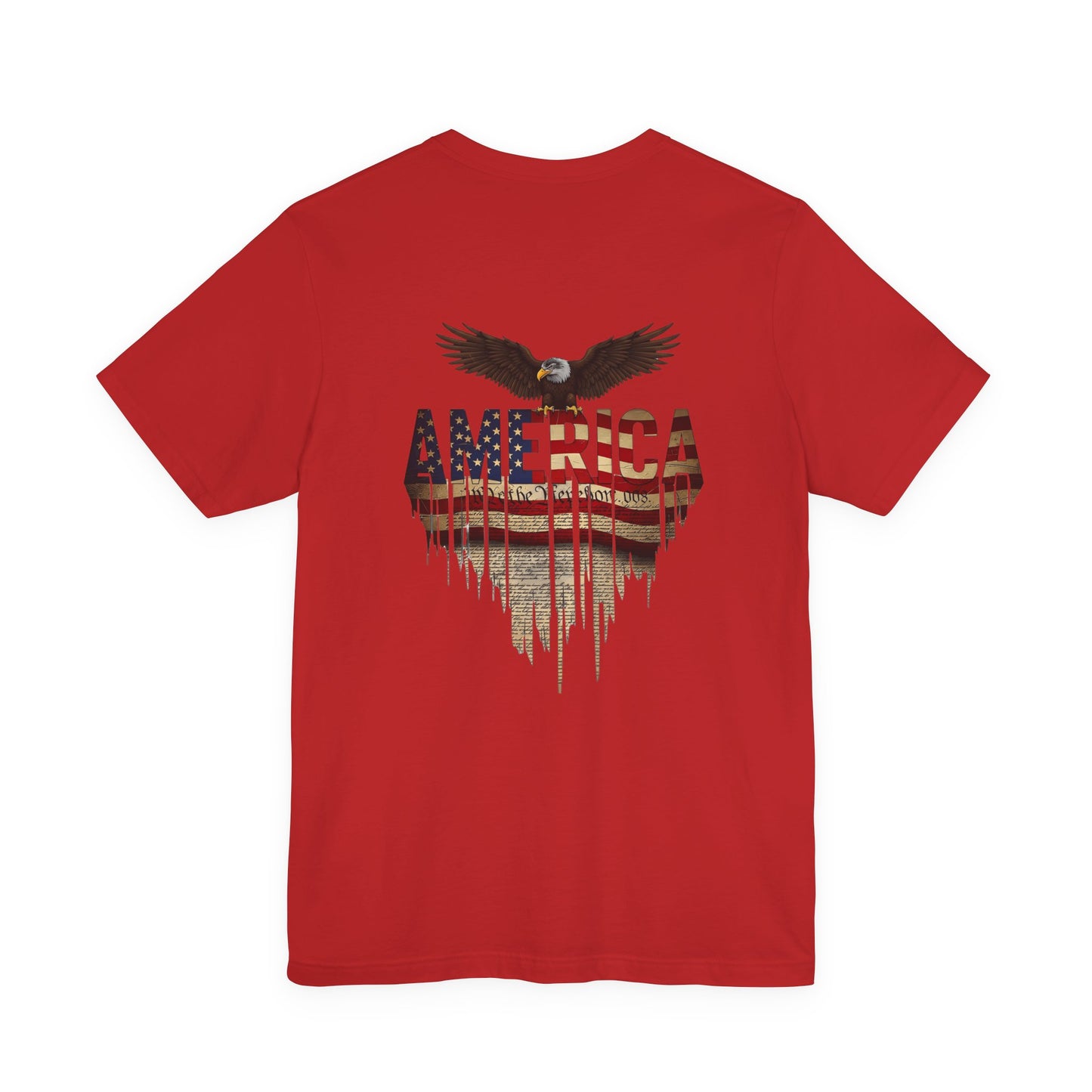 America Eagle Flag Graphic T‑Shirt — Patriotic USA Tee for 4th of July