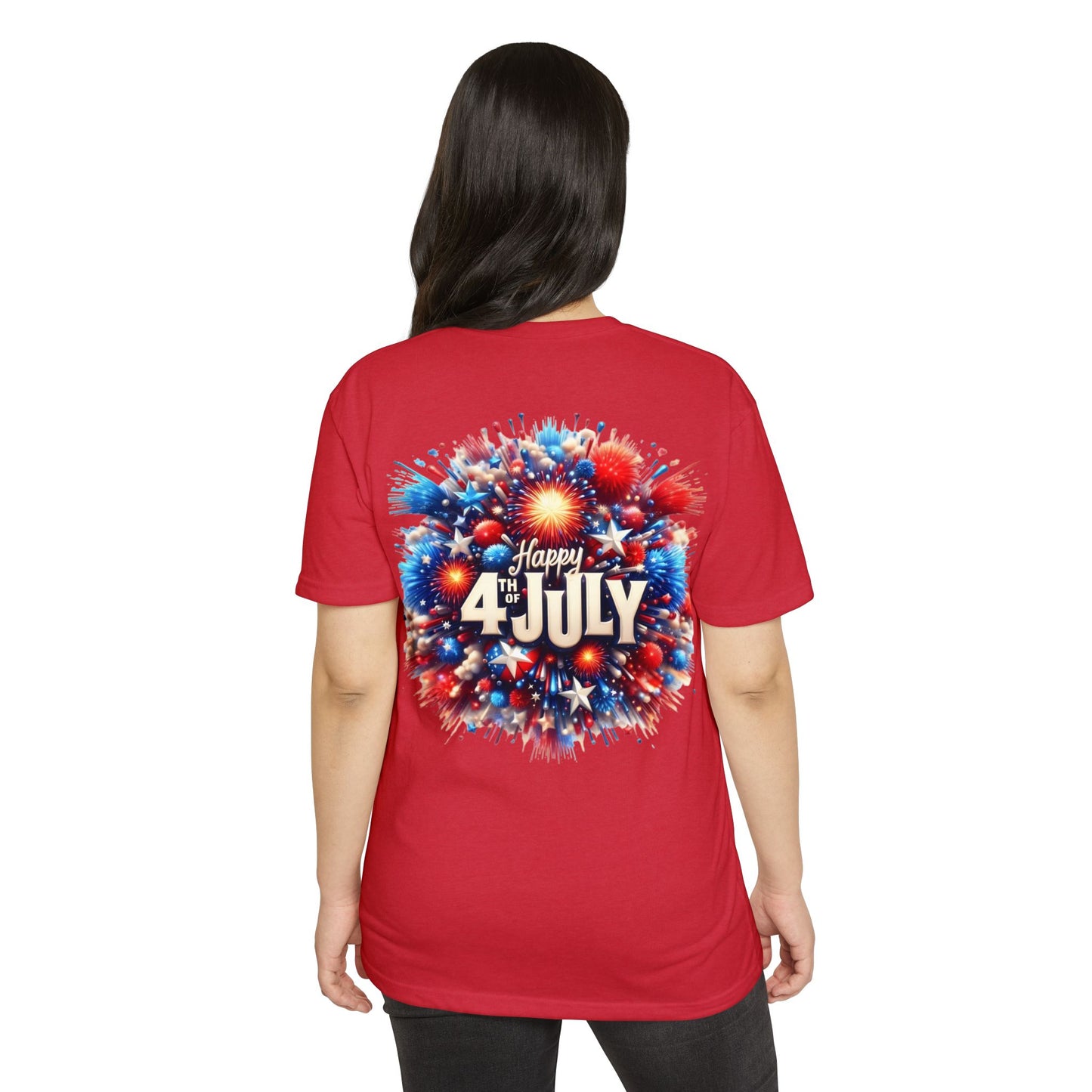 Happy 4th of July T-Shirt — Patriotic Fireworks Tee