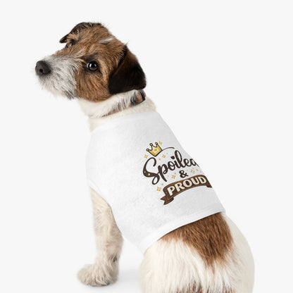 Spoiled & Proud Pet Tank Top — Cute Dog/Cat Shirt with Crown Design