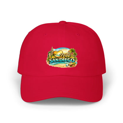 I Love San Diego Dad Cap — Vintage Beach Souvenir Hat