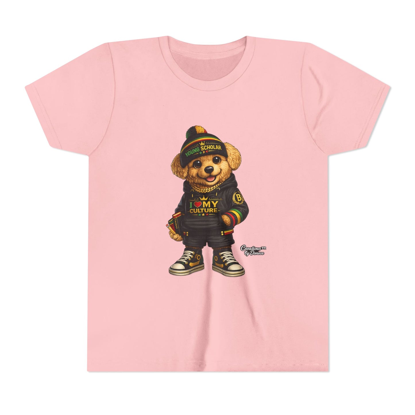Youth Bear Graphic Tee – "I Love My Culture" Urban Streetwear