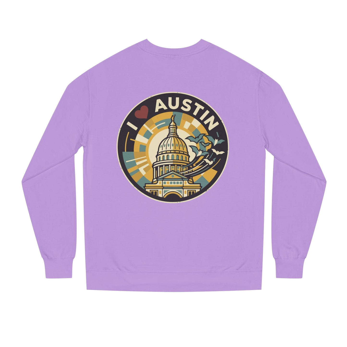 I  Austin Crewneck Sweatshirt — Austin Capitol Retro Graphic