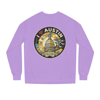 I  Austin Crewneck Sweatshirt — Austin Capitol Retro Graphic