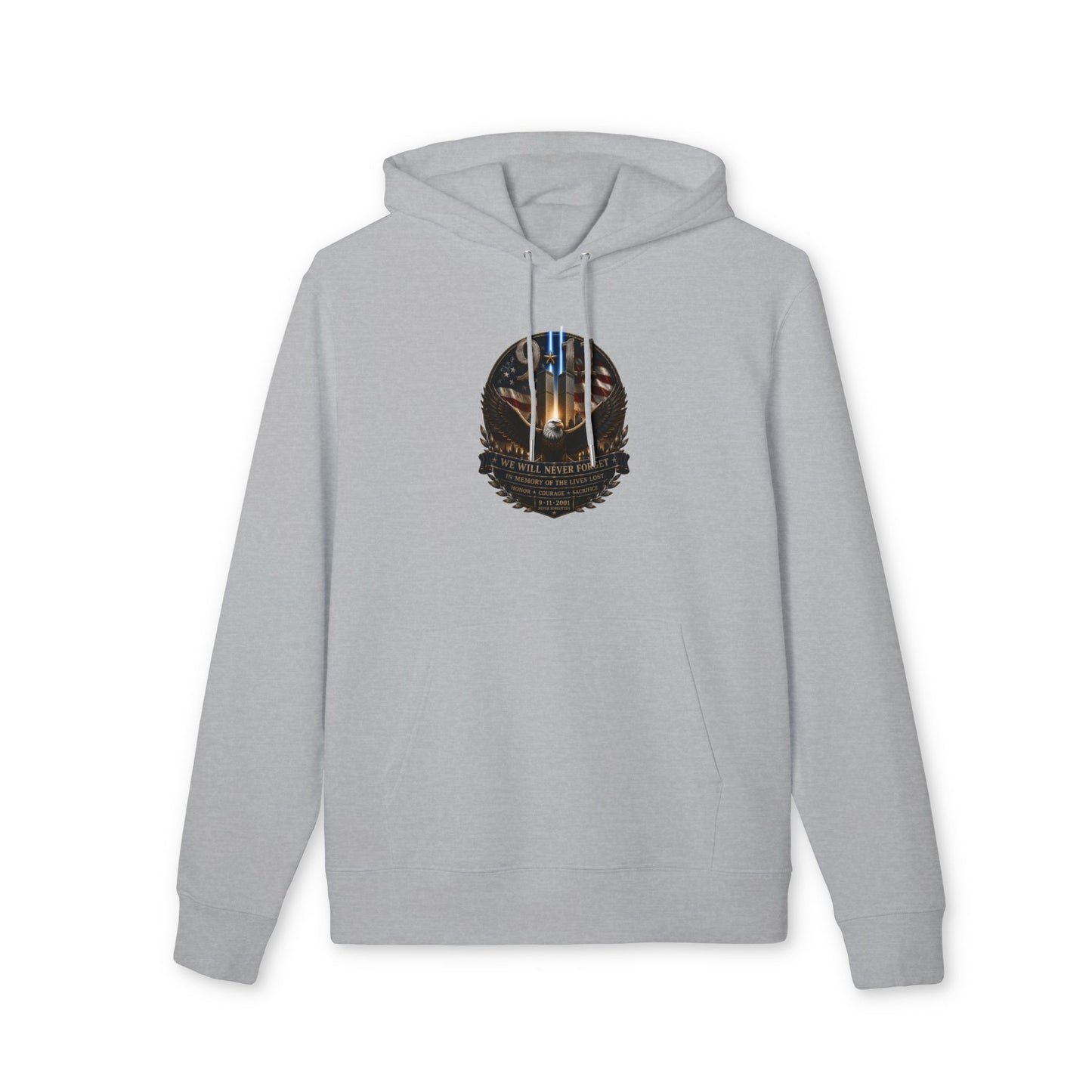 Hoodie - The Brave Never Forget Memorial Crest Hoodie