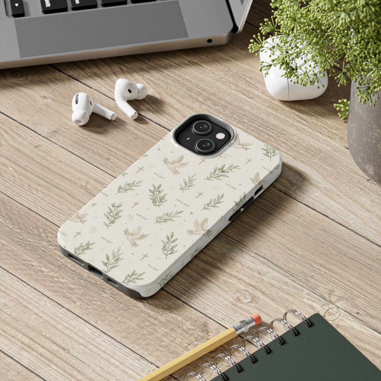 Walk By Faith Phone Case | Christian Floral iPhone Case