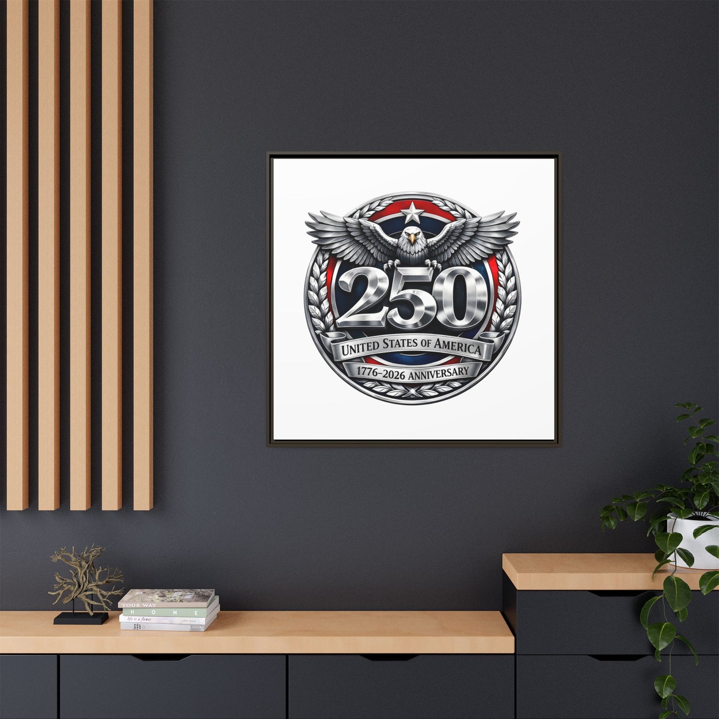 Matte Canvas, Framed (Multi-color)