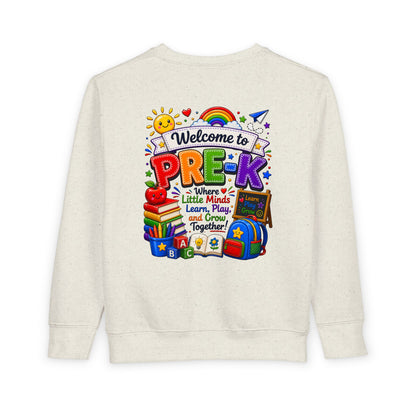 Welcome to Pre-K Toddler Sweatshirt – Colorful Back-to-School Pre-K Kids Crewneck