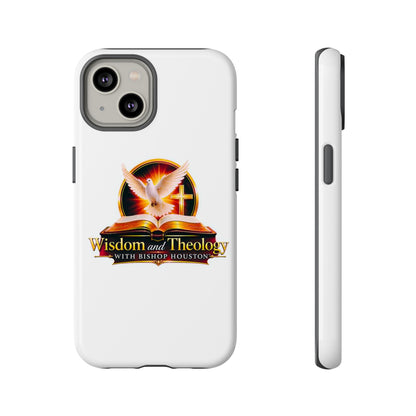 Wisdom and Theology Phone Case — Christian Dove & Cross Protective Tough Case