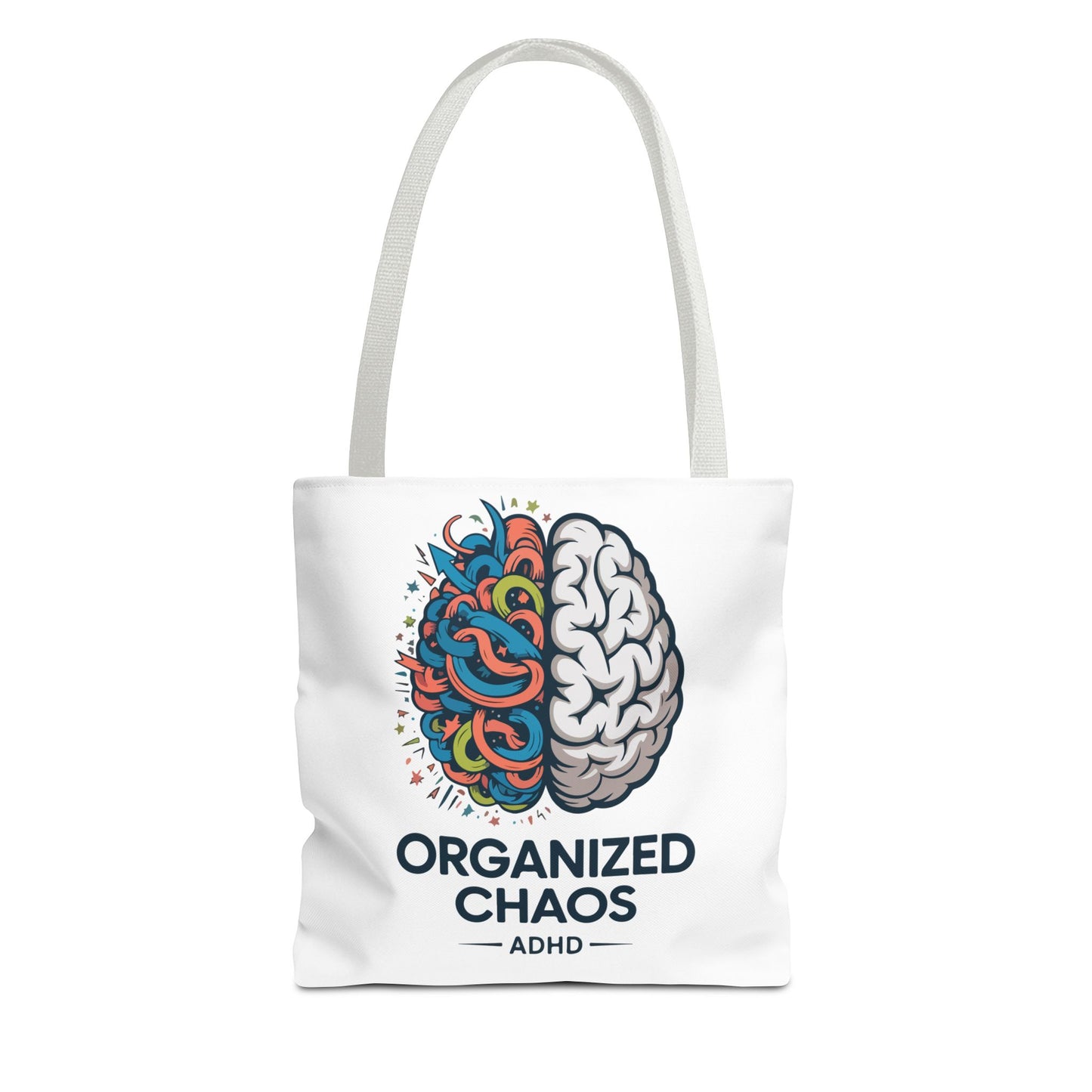 ADHD Tote Bag — "Organized Chaos" Brain Design