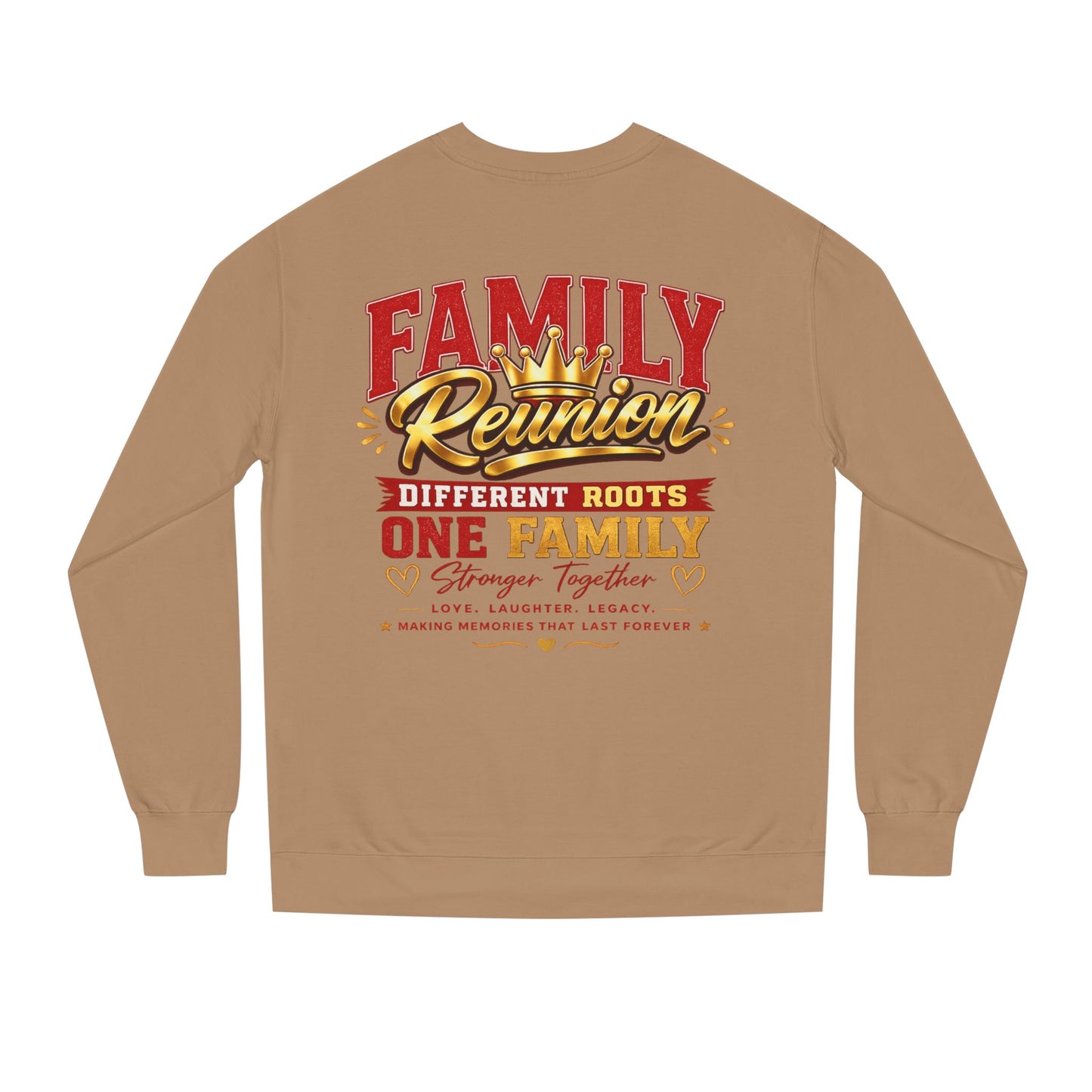 Family Reunion Sweatshirt - "Different Roots One Family" Crewneck