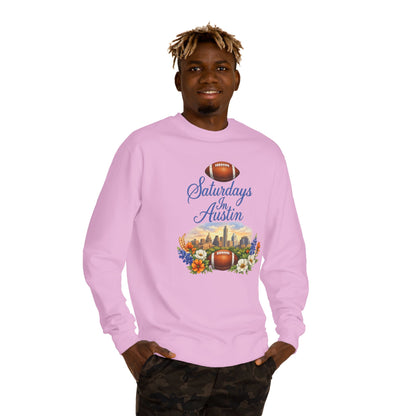 Saturdays in Austin Sweatshirt — Football Skyline Crewneck