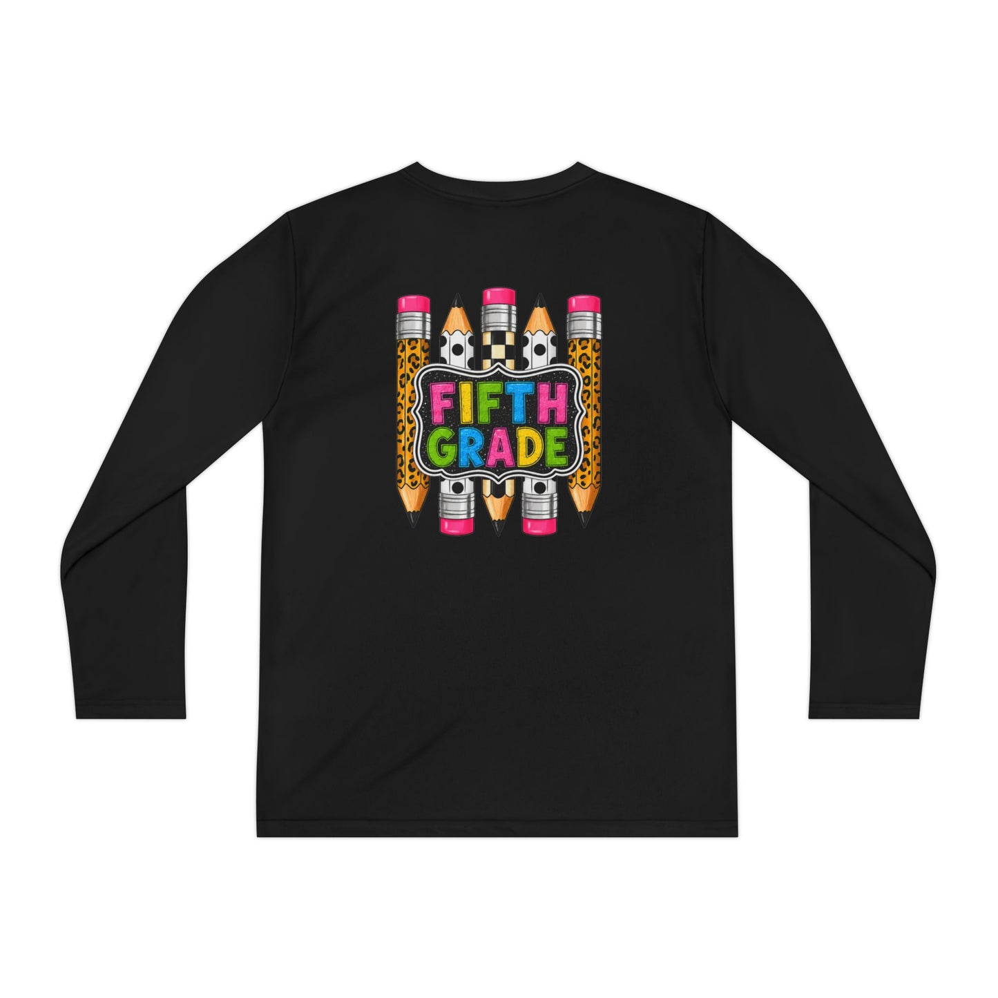 Fifth Grade Pencil Graphic Youth Long Sleeve Tee