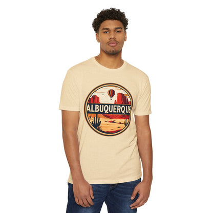 Albuquerque Desert Retro T-Shirt — Vintage Hot Air Balloon Southwest Travel Tee