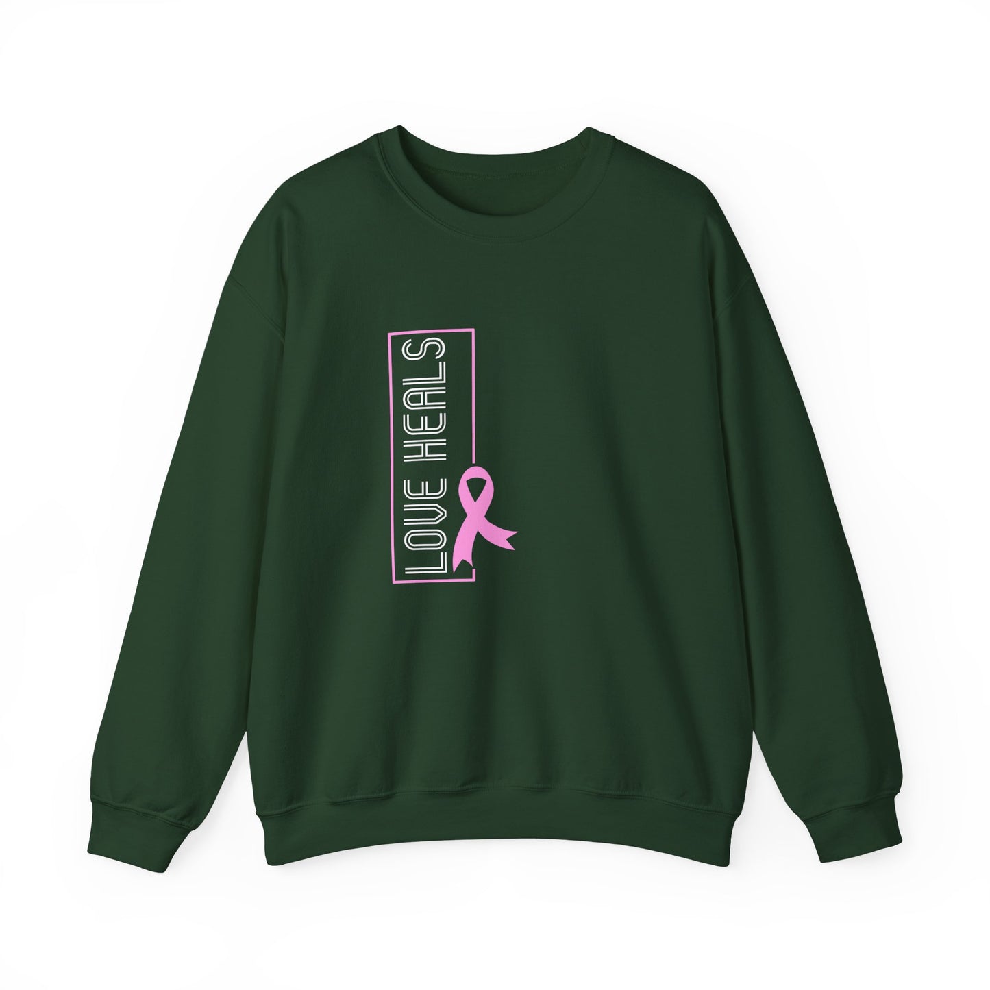 Love Heals Pink Ribbon Sweatshirt