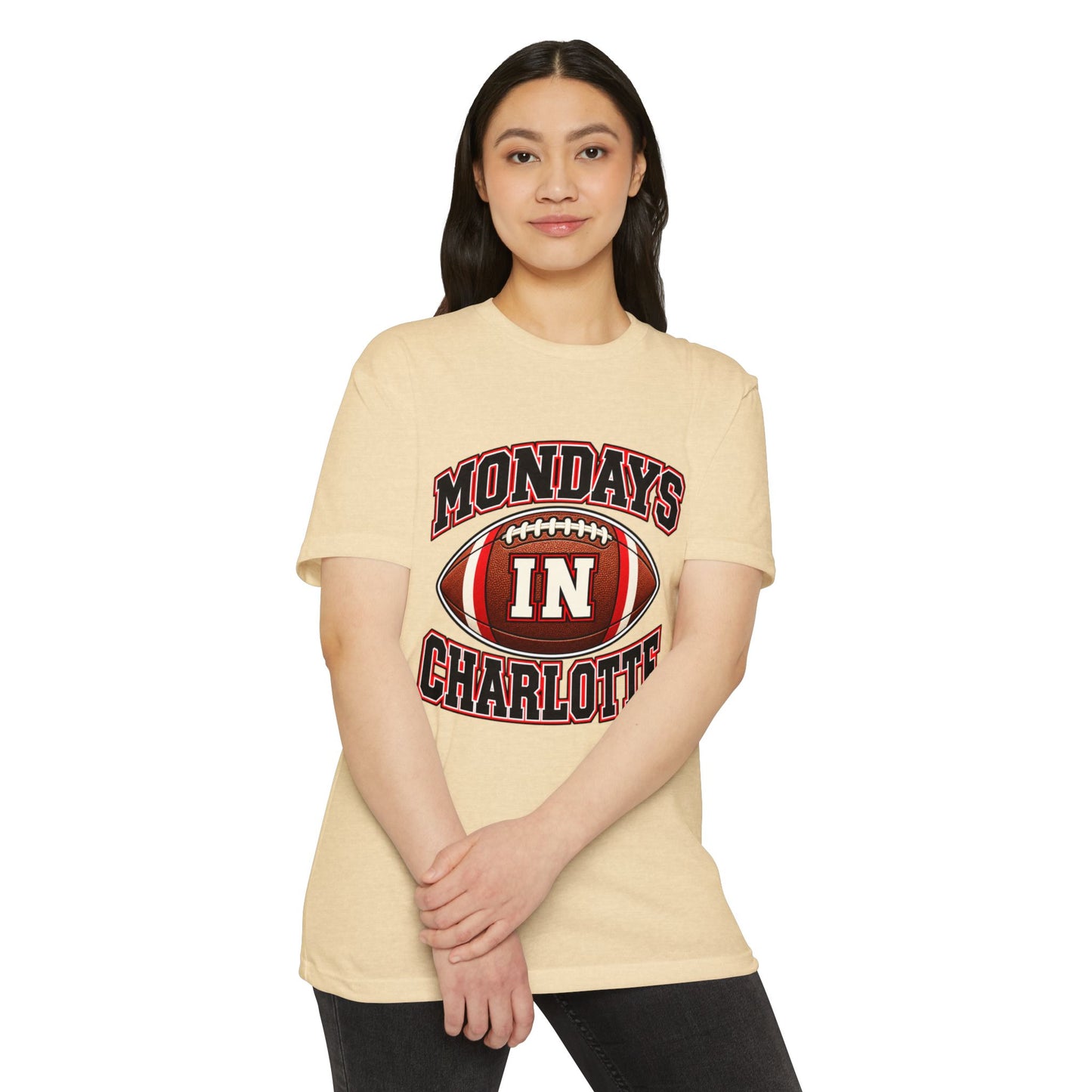 Mondays In Charlotte Football T‑Shirt