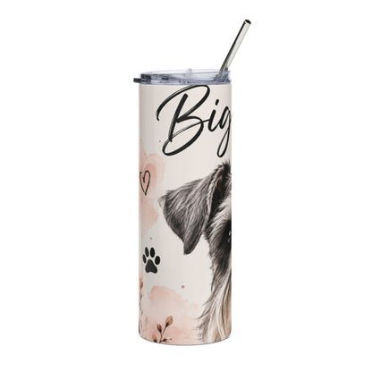 20oz Stainless Tumbler – "Big Heart" Schnauzer Travel Mug