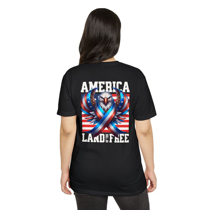 America Land of the Free Eagle Ribbon T-Shirt