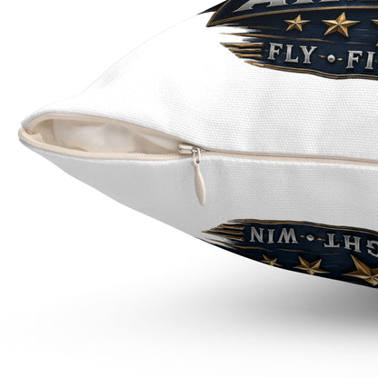 U.S. Air Force "Aim High" Decorative Pillow - Bald Eagle Military Throw Pillow