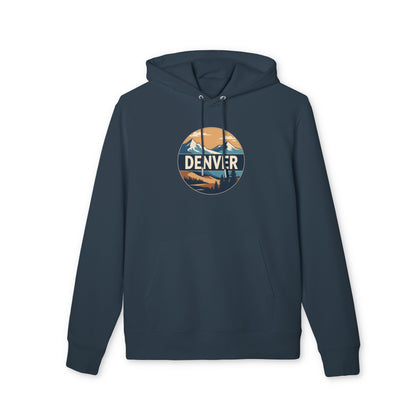 Denver Mountains Hoodie — Retro Outdoor Graphic