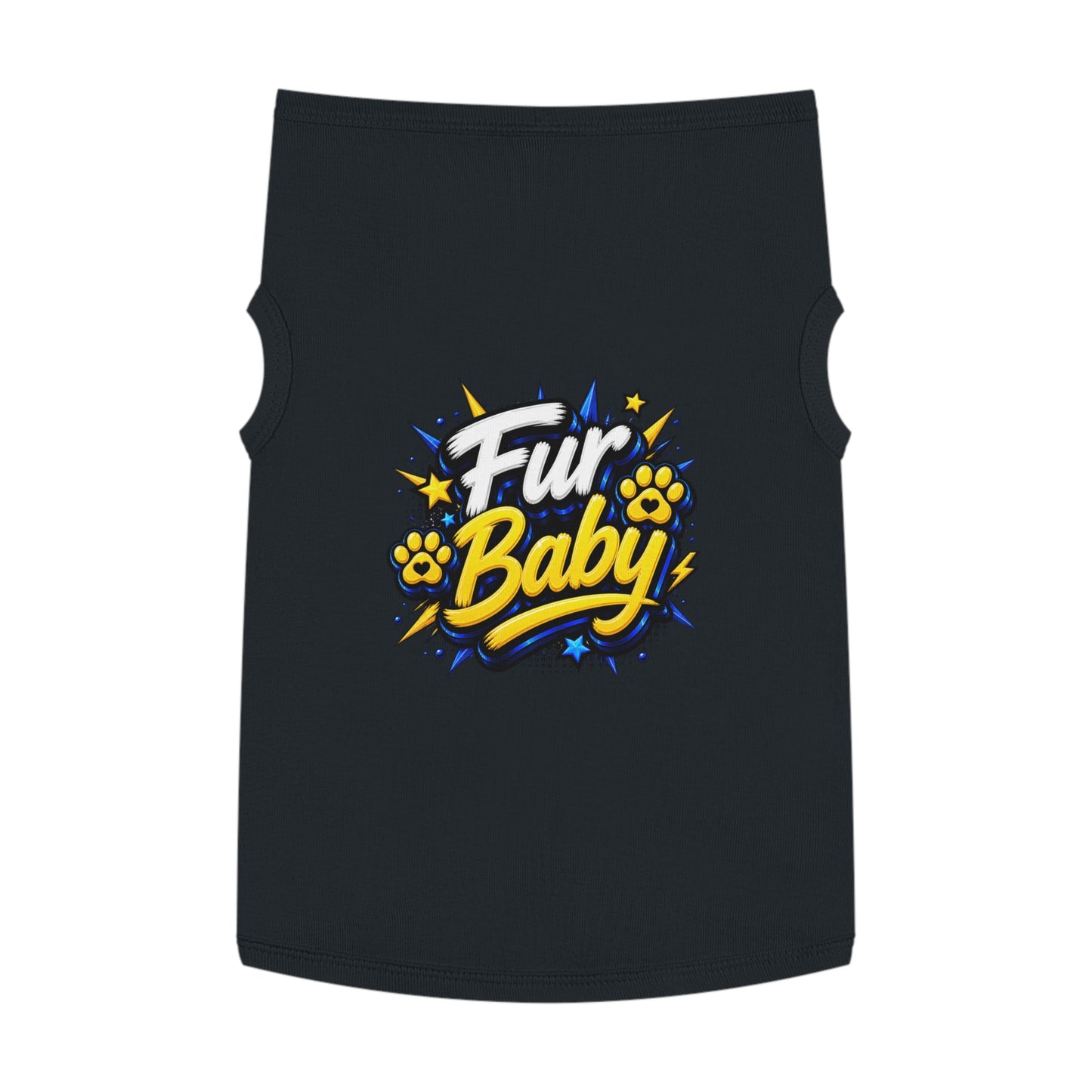 Pet Tank - "Fur Baby" Cute Paw Print Graphic Dog Tank Top