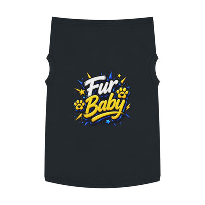 Pet Tank - "Fur Baby" Cute Paw Print Graphic Dog Tank Top