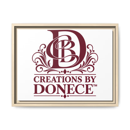 Framed Matte Canvas — Creations By Donece Logo Wall Art