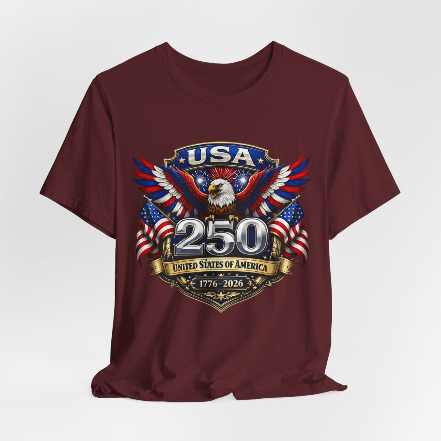 USA 250th Eagle T-Shirt — 1776–2026 Patriotic American Independence Tee