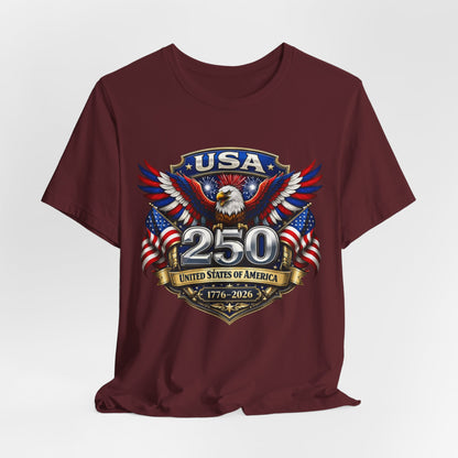 USA 250th Eagle T-Shirt — 1776–2026 Patriotic American Independence Tee