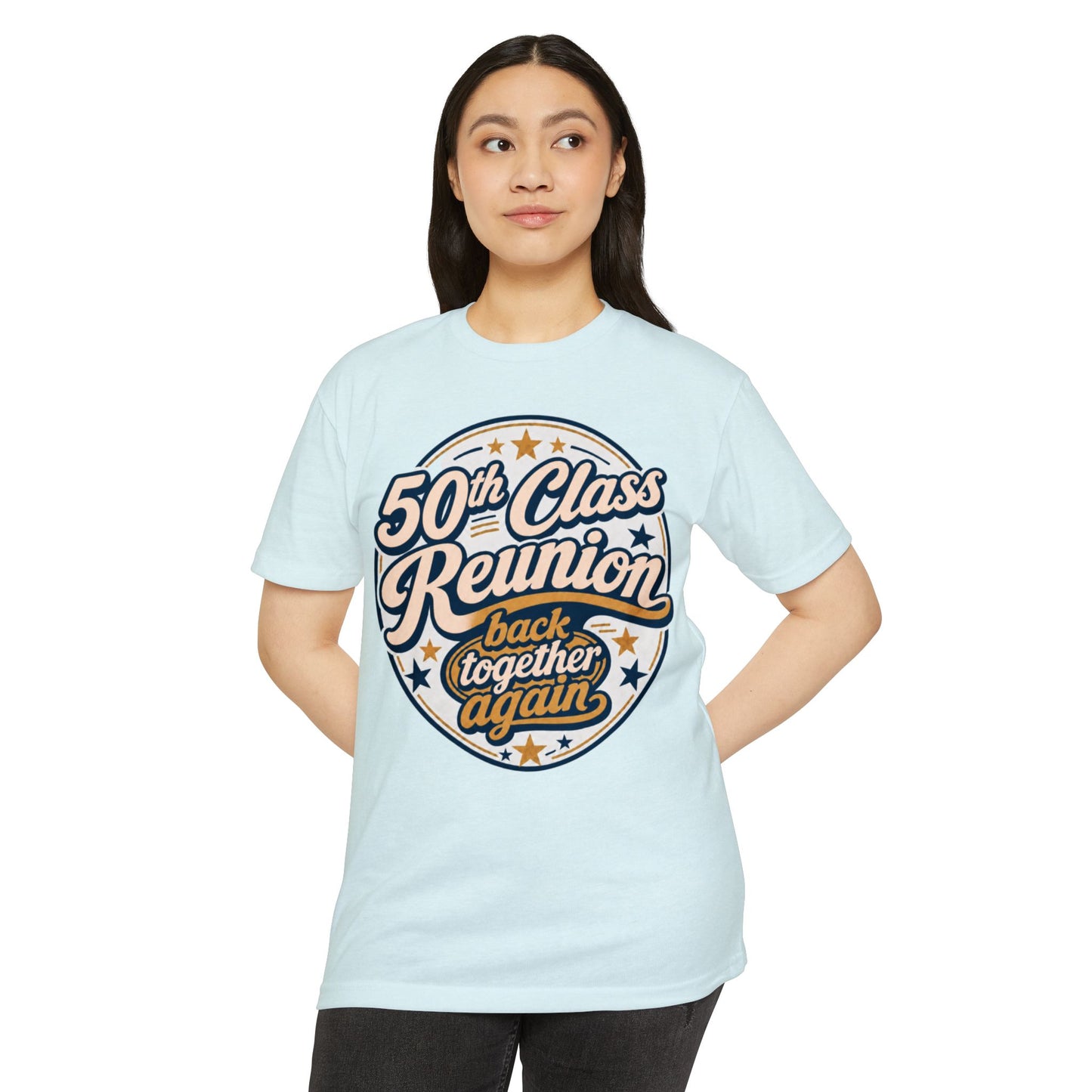 50th Class Reunion T-Shirt — "Back Together Again" Retro Reunion Tee