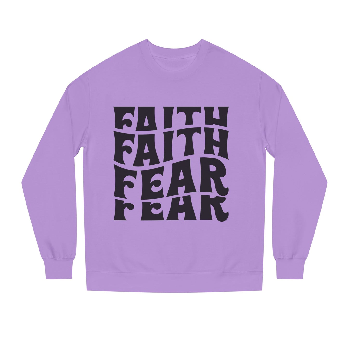 Faith Over Fear Crewneck Sweatshirt — Retro Graphic Faith Tee