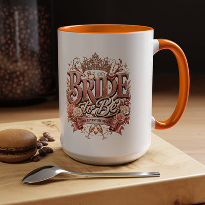 Bride to Be Coffee Mug — Floral Bridal Accent Mug (11/15oz)