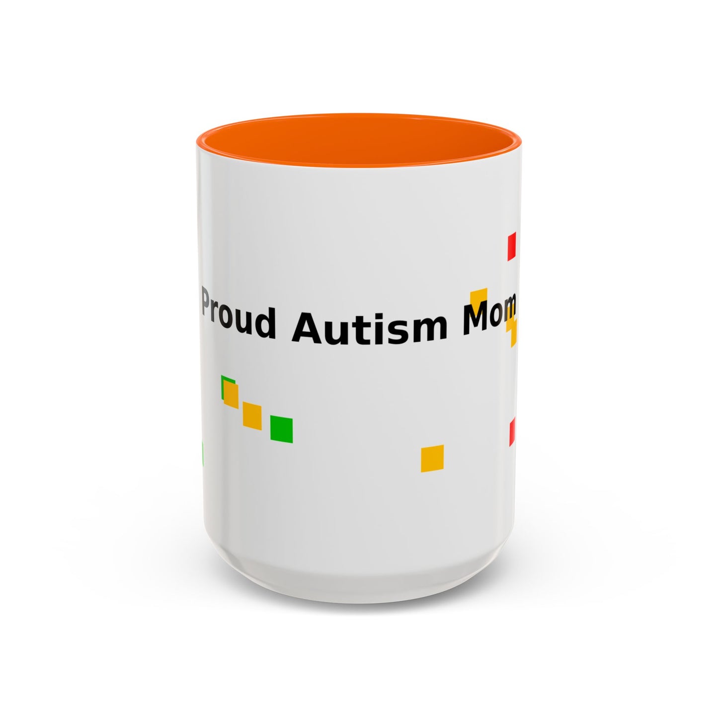 Autism Proud Mom Accent Coffee Mug – 11/15oz Color Accent