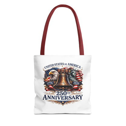 Anniversary Tote Bag — "United States of America 250th Anniversary" Liberty Bell Design
