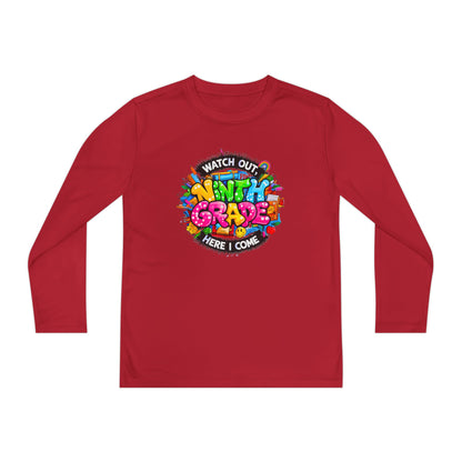 Ninth Grade Crewneck Long Sleeve — "Watch Out Ninth Grade Here I Come" Back-to-School Tee