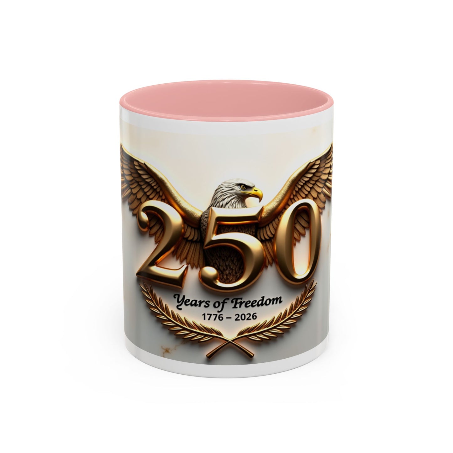 25 Years of Freedom Eagle Coffee Mug – 1776–2026 Commemorative Accent Mug